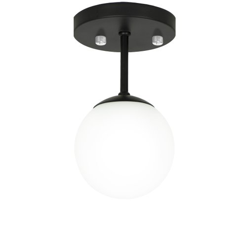Lustre Plafon Orby Preto 23x14 cm