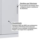 Ver imagem 4 de Guarda Roupa Modulado 134,50cm 2 Portas de Correr Alpes Luciane Móveis