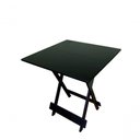 Ver imagem 3 de Kit 4 Mesas 70x70 Quadrada Tampo MDF Estrutura Aço Preto Móveis 4I