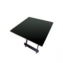 Ver imagem 2 de Kit 4 Mesas 70x70 Quadrada Tampo MDF Estrutura Aço Preto Móveis 4I