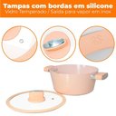 Ver imagem 3 de Jogo de Panelas de Indução Antiaderente Cerâmica Chicago Bege 4 Peças - Casambiente