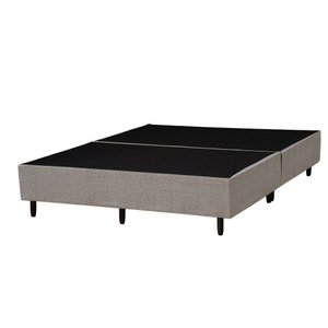 Base Box Queen Size Bipartido 158x198cm Estrutura Madeira Eucalipto Reforçada Suporte 150kg/m²