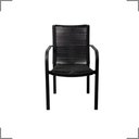 Ver imagem 4 de Kit 2 Cadeira Área Gourmet Alumínio Corda Sintética Cor:preto