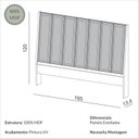 Ver imagem 4 de Cabeceira para Cama de Casal Estofada 165cm
