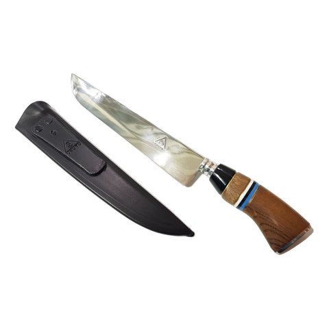 Faca Gaúcha Churrasco Aço Cirurgico Cabo Tricolor Urutu 9p