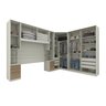 Quarto Modulado Completo Casal 5 Peças 10 Portas 12 Gavetas Seletto  - 4