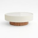 Ver imagem 2 de Mesa de Centro 60cm Off White com Vidro Off White