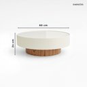 Ver imagem 3 de Mesa de Centro 60cm Off White com Vidro Off White Aurora