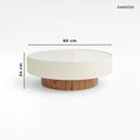 Ver imagem 3 de Mesa de Centro 60cm Off White com Vidro Off White
