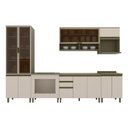 Ver imagem 2 de Cozinha Modulada Évelin 11 Portas 2 Gavetas Henn - Duna/Cristal