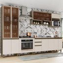 Ver imagem 1 de Cozinha Modulada Évelin 11 Portas 2 Gavetas Henn - Duna/Cristal
