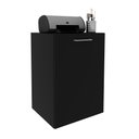 Ver imagem 5 de Escrivaninha Retrátil Dobrável com Porta e Prateleiras ME4170 Preto - Tecnomobili