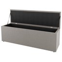 Ver imagem 7 de Kit Cabeceira E Baú Cama Box Casal Cora 140Cm Suede Bege
