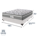 Ver imagem 3 de Cama Box e Colchão Casal Evolution Molas Ensacadas Probel - Branco