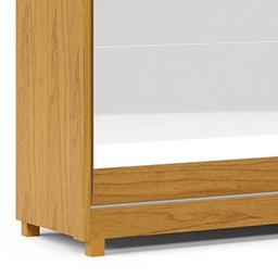 Guarda Roupa Casal 2 Portas de Correr Espelho Apolo 100% MDF - 17
