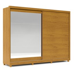 Guarda Roupa Casal 2 Portas de Correr Espelho Apolo 100% MDF - 10