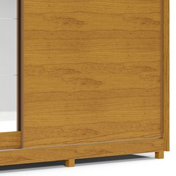 Guarda Roupa Casal 2 Portas de Correr Espelho Apolo 100% MDF - 16