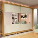 Ver imagem 7 de Guarda Roupa Casal 2 Portas de Correr Espelho Apolo 100% MDF