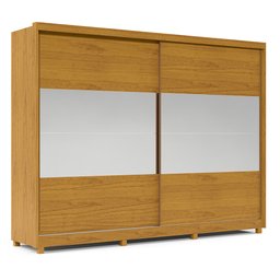Guarda Roupa Casal 2 Portas de Correr Espelho Apolo 100% MDF - 11
