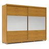 Guarda Roupa Casal 2 Portas de Correr Espelho Apolo 100% MDF - 11