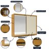 Guarda Roupa Casal 2 Portas de Correr Espelho Apolo 100% MDF - 19