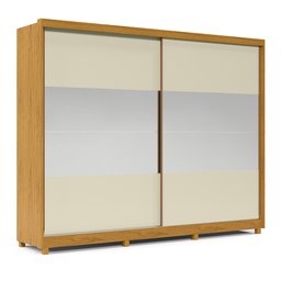 Guarda Roupa Casal 2 Portas de Correr Espelho Apolo 100% MDF - 4