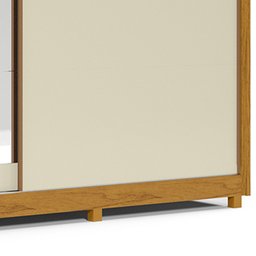 Guarda Roupa Casal 2 Portas de Correr Espelho Apolo 100% MDF - 13