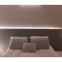 Ver imagem 2 de Painel Ripado Compacto 01 Unid. 90x25cm Larg. Talatto Painéis Cinza