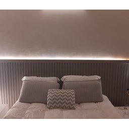 Painel Ripado Compacto 01 Unid. 90x25cm Larg. Talatto Painéis Cinza - 3