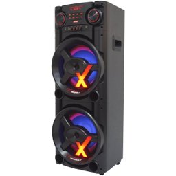 Caixa Som Amplificada Bluetooth 1900W Rms Woofer Mp3 Usb Led Tws Bivolt ACA 1900 New X Microfone Amv - 2