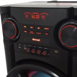Caixa Som Amplificada Bluetooth 1900W Rms Woofer Mp3 Usb Led Tws Bivolt ACA 1900 New X Microfone Amv - 4