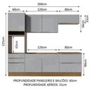 Ver imagem 6 de Cozinha Completa com Armário e Balcão 6 Portas Madesa