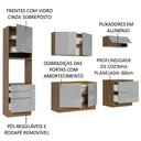 Ver mais imagens de Cozinha Completa com Armário e Balcão 6 Portas Madesa