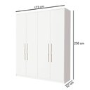 Ver imagem 4 de Guarda Roupa Solteiro Slow Motion Spazio F08 Branco - Mpozenato