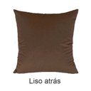 Ver imagem 5 de Kit 2 Capas para Almofada Drapeada em Veludo Quadrada 60x60 Marrom Camurça