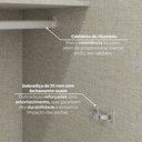 Ver imagem 6 de Guarda Roupa Casal Modulado 6 Peças com Espelho e Cabeceira 12 Portas 12 Gavetas Seletto Areia/Jequitibá Marrom