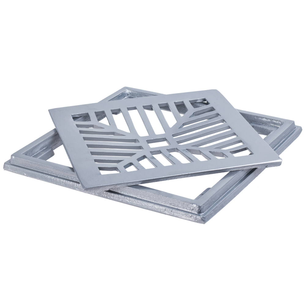 Conjunto Grelha de Aluminio 15x15 Polido - Cj15x15p - Lgmais - 2