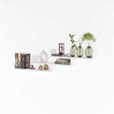 Ver imagem 1 de Kit 3 Prateleiras Nichos em U 60x15cm Mdf Branco com Suporte Flutuante Invisível