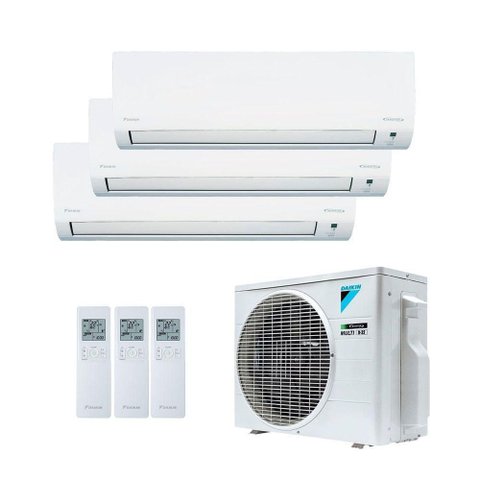 Ar Condicionado Tri Split Inverter Daikin 18.000 BTUS (3X Evap 9.000) Quente e Frio 220V