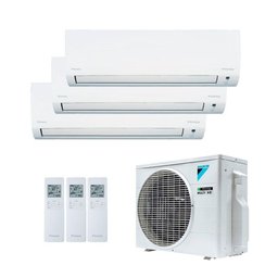 Ar Condicionado Tri Split Inverter Daikin 18.000 Btus (3x Evap 9.000) Quente e Frio 220v - 1