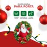 O Encanto do Natal em Forma de Guirlanda Feita em Mdf- Portas/festas/papai Noel/natal/natalino - 5