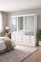 Ver imagem 2 de Guarda Roupa 9 Gavetas 3 Portas Espelhado Sunset-grand Line