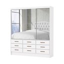 Ver imagem 1 de Guarda Roupa 9 Gavetas 3 Portas Espelhado Sunset-grand Line