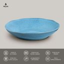 Ver imagem 4 de Conjunto 06 Prato Fundo Bio Breeze 22,5 Cm Azul Stoneware Porto Brasil