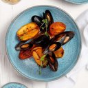 Ver imagem 3 de Conjunto 06 Prato Fundo Bio Breeze 22,5 Cm Azul Stoneware Porto Brasil