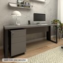 Ver imagem 2 de Escrivaninha Industrial 170cm X 60cm Pés Metal F5 Office
