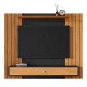Ver imagem 2 de Painel Berlim Ripado P/ Tvs de até 42 Polegadas Prateleiras e Gaveta Preto