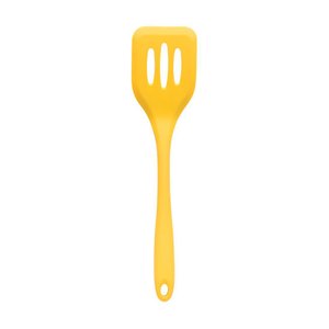 Espátula Vazada de Silicone Amarela