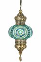 Ver imagem 2 de LUSTRE DE MOSAICO TURCO VERDE 25 CM DIAMETRO FANTASTICO - BHM045
