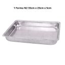 Ver imagem 4 de Kit Cozinha Alumínio - 1 Forma Retangular N1 - 1 Forma Retangular N2 + Frigideira 20cm Antiaderente